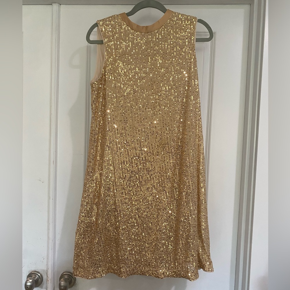 Gold sequin Kensie dress.